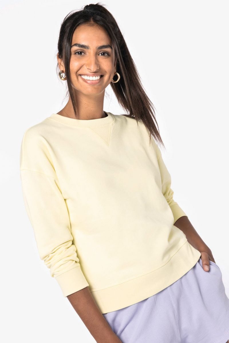 Native Spirit Sweatshirt Umweltfreundliches Sweatshirt mit hängenden Schultern Damen