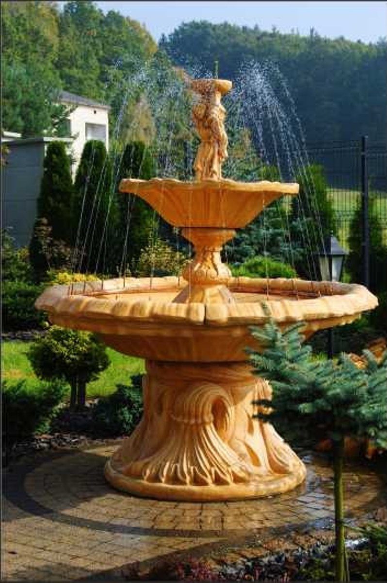 JVmoebel Skulptur Zierbrunnen Springbrunnen Figur Brunnen Garten