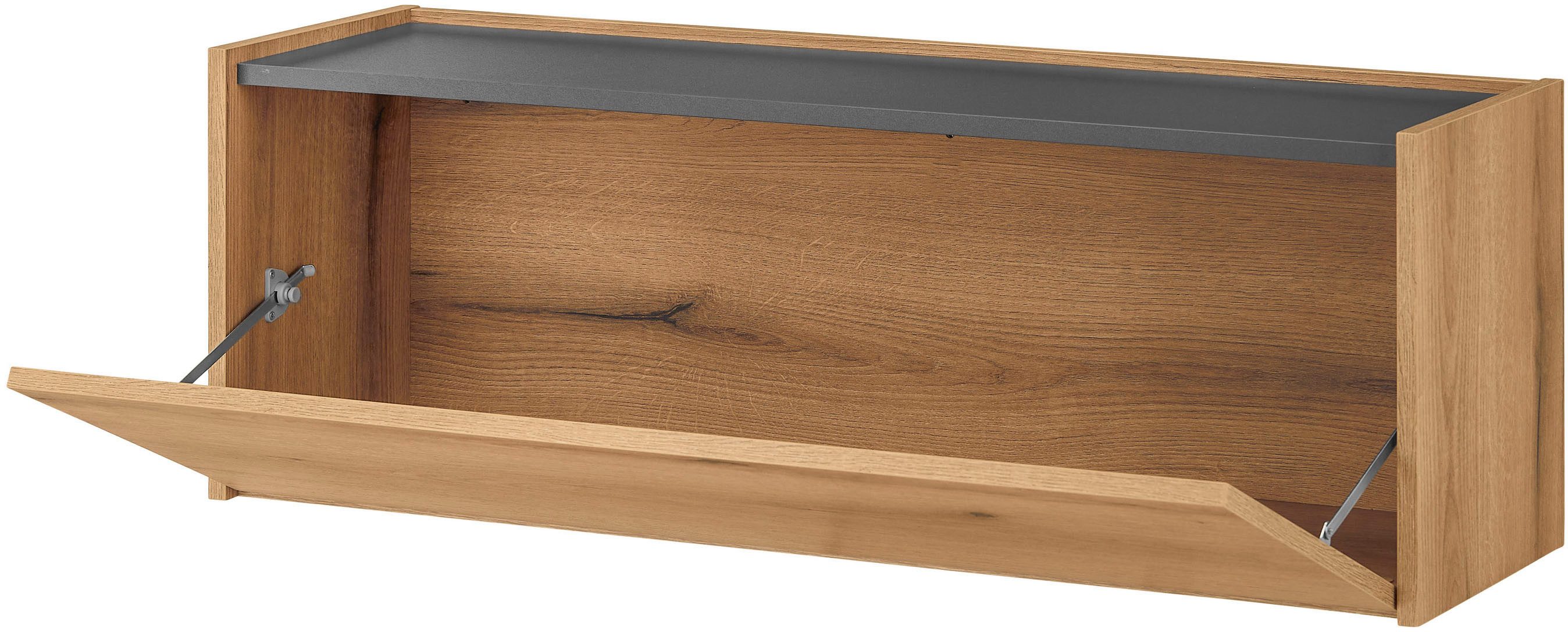 Home affaire Mehrzweckschrank GiRON/CiTY, Wandgarderobe in vier Farben, Wandschrank zeitloses Design, Breite 100 cm, großes Fach – Bild 4 von 5