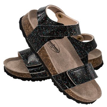 Fischer-Markenschuh Hawaii Sandalette aus Vegano (Lederimitat), Fleecefutter, gepolstertes Lederfußbett