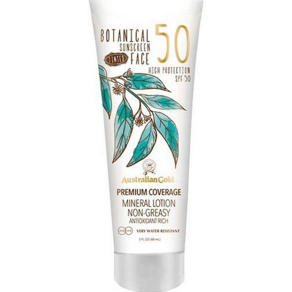 Australian Gold Sonnenschutzpflege BOTANICAL SPF50 tinted face #medium-tan 88 ml