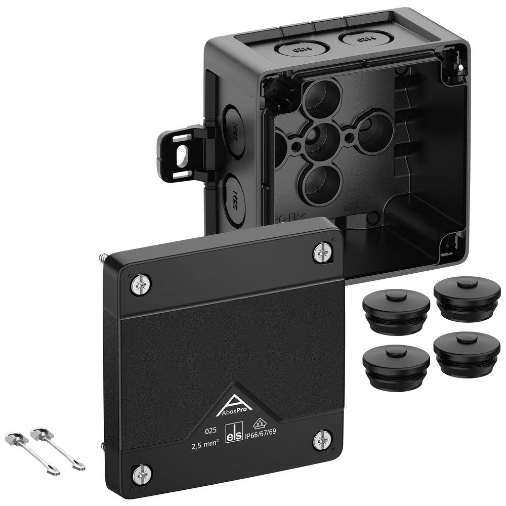 SPELSBERG Verteilerbox Spelsberg 40200101 Abzweigkasten (L x B x H) 92 x 92 x 60 mm Schwarz I