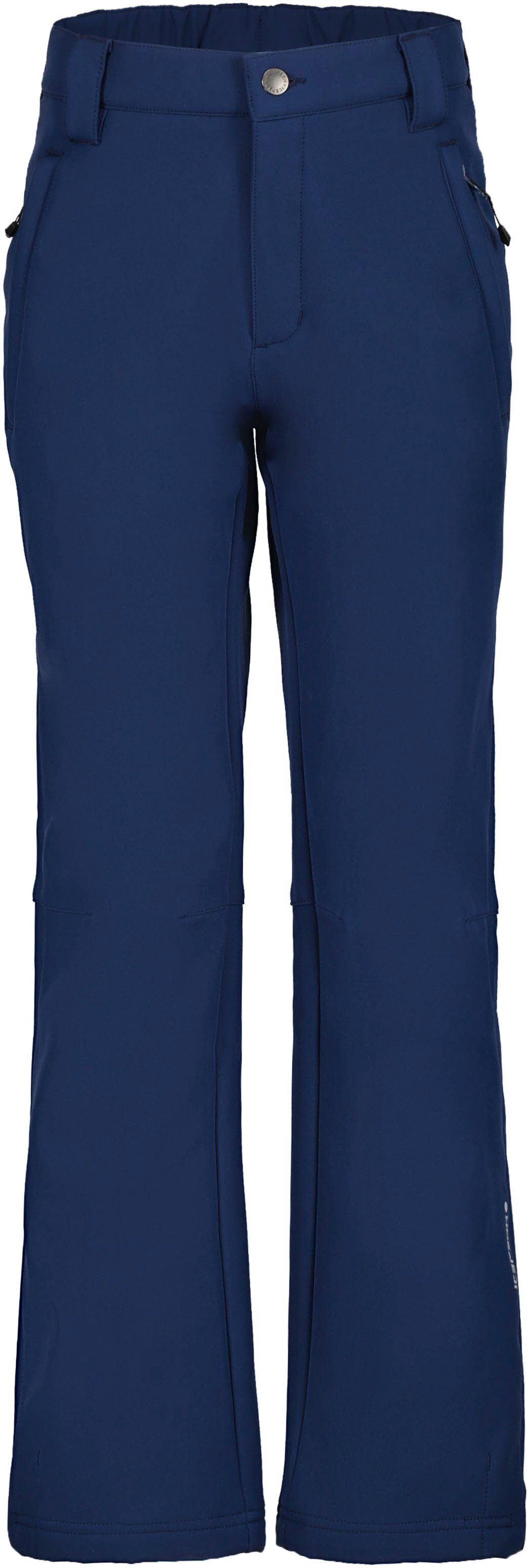 JR Icepeak für BLUE Kinder mit Reißverschlusstaschen DARK Softshellhose KABWE -