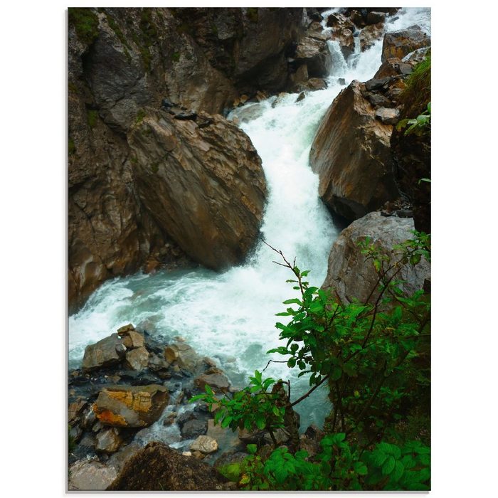 Artland Glasbild Wasserfall bei Kandersteg Gewässer (1 St) in verschiedenen Größen