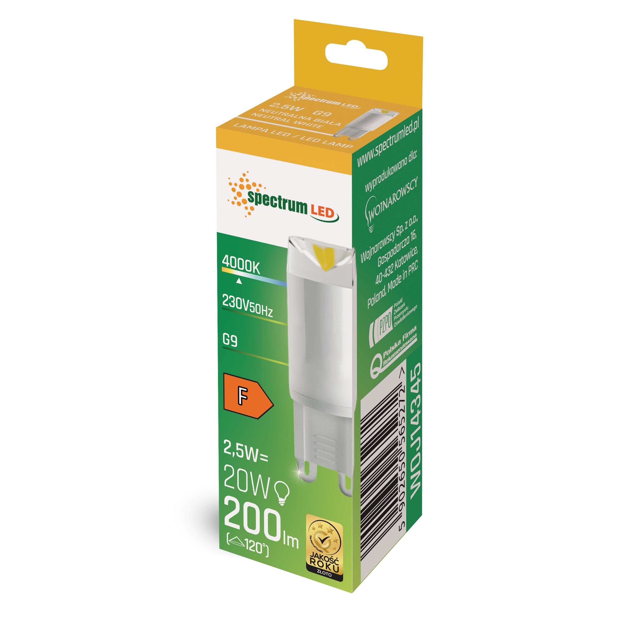 Spectrum LED-Leuchtmittel LED G9 2,5W =20W günstig online kaufen