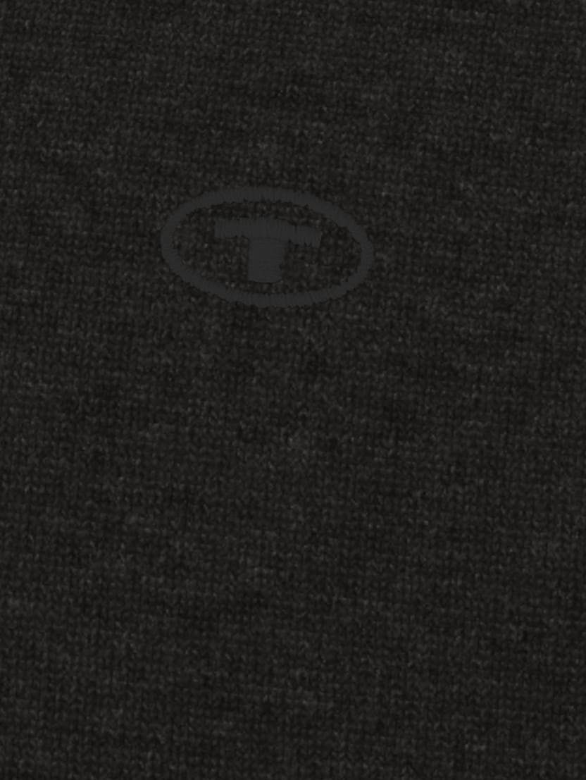 4652 Dünner TAILOR TOM Feinstrick Sweater Strickpullover Pullover in V-Ausschnitt Dunkelgrau Basic