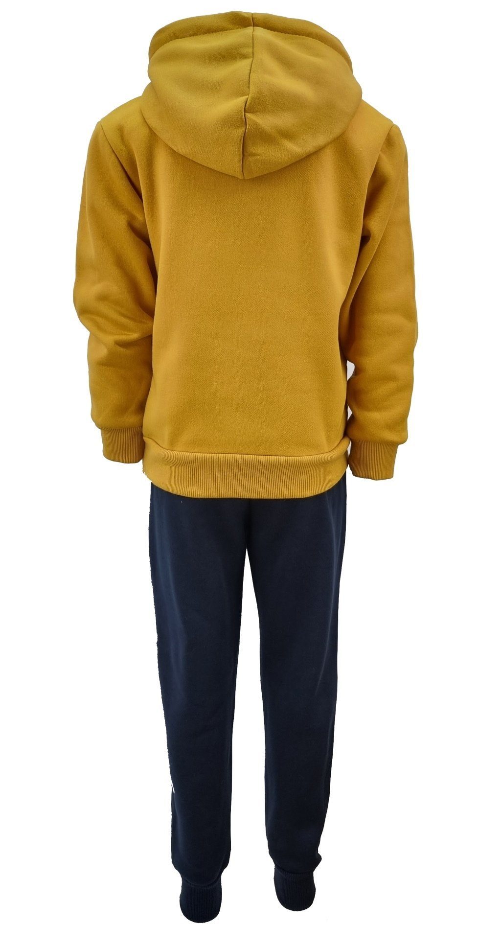 Fashion Boy Sweatanzug den warm Sweatanzug JF3380 für Gelb Freizeitanzug Winter, Jogginganzug