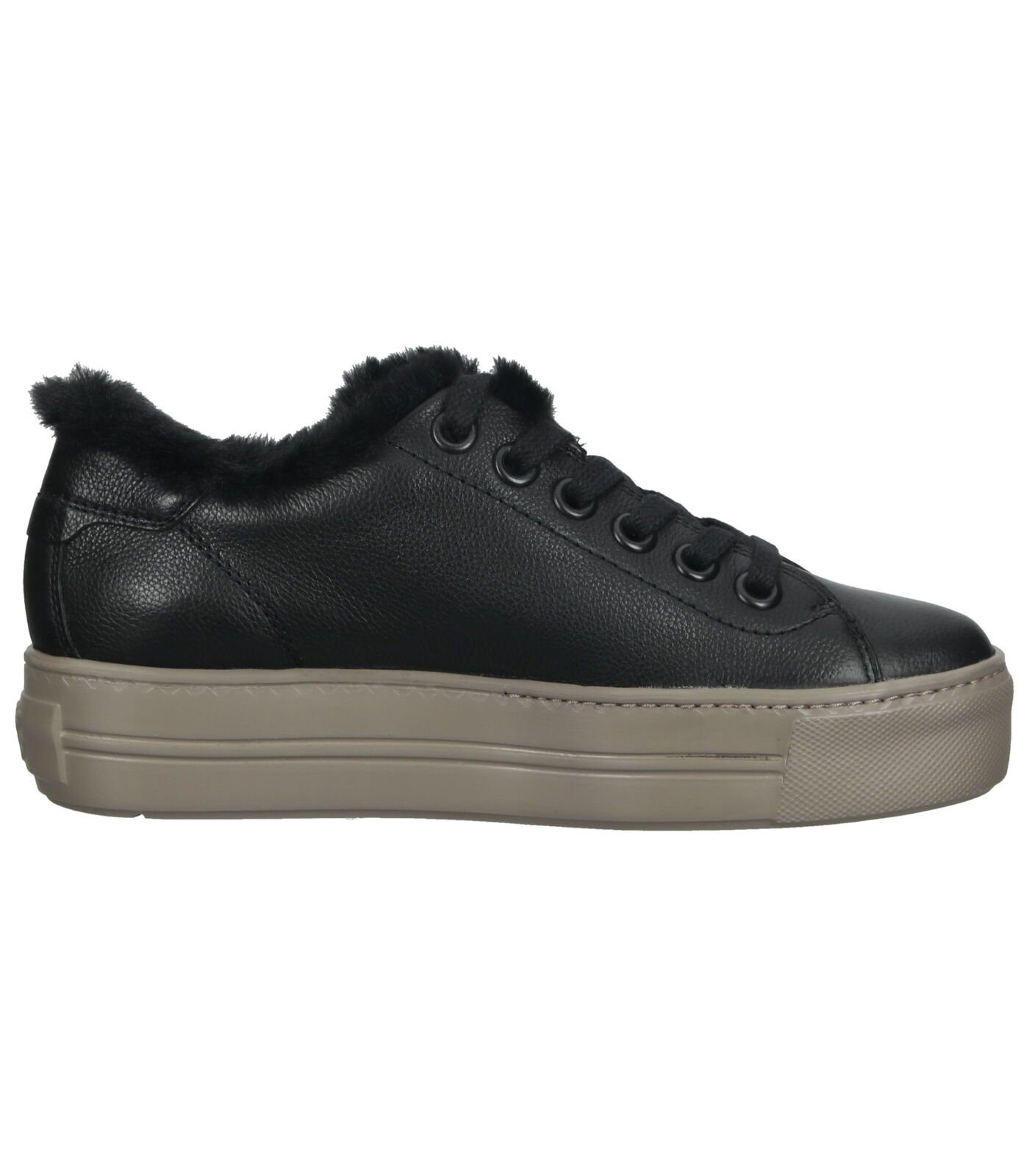 Paul Green Sneaker Glattleder Schwarz Sneaker