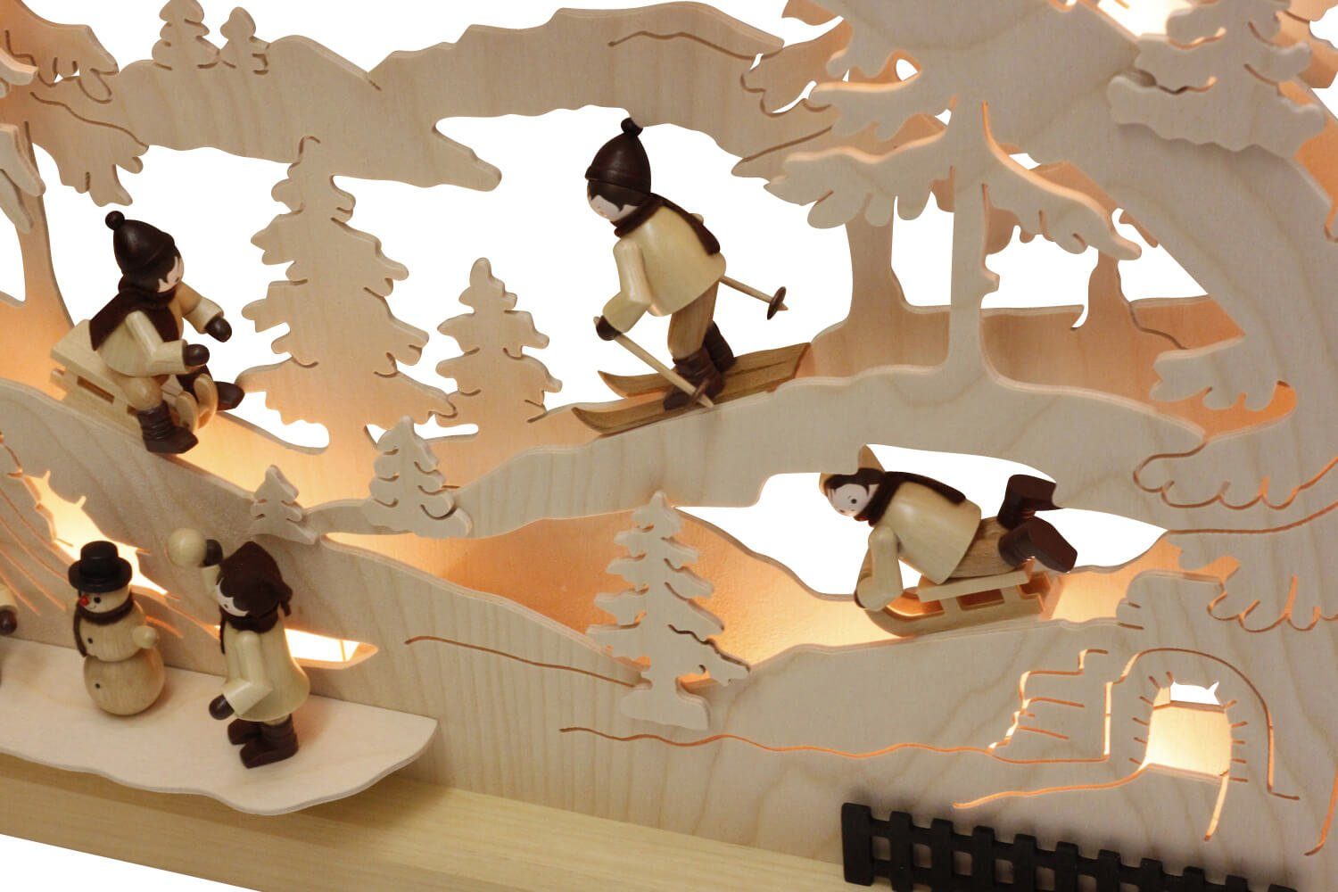 Volkskunstwerkstatt Romy Thiel Schwibbogen Schwibbogen Winterlandschaft, 63 cm von Romy Thiel