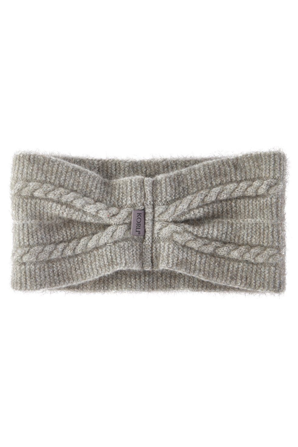 Koru Knitwear Stirnband Possum Merino Zopfmuster Stirnband aus der Possumhaarfaser