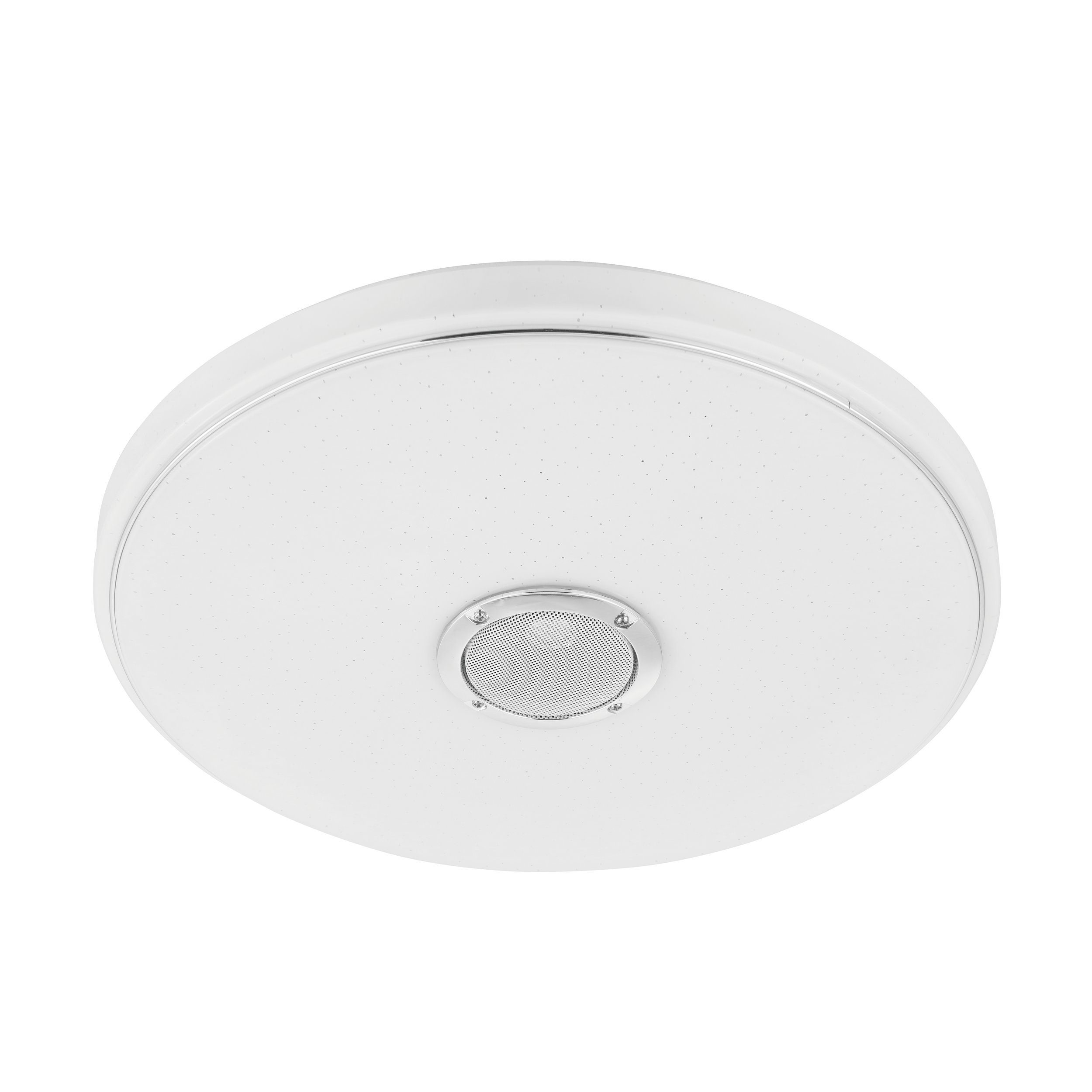 EGLO LED Deckenleuchte Milazzo, Leuchtmittel inklusive, Badezimmer Lampe, Kristalleffekt LED Deckenleuchte, IP44, Ø 40cm