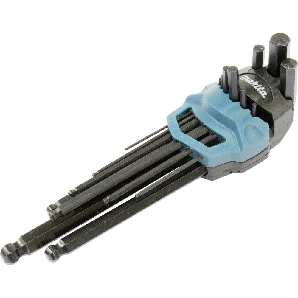 Makita Schraubendreher Makita Innensechskantschlüssel-Set 9-tlg. B-65894 Sechskantschlüssel-