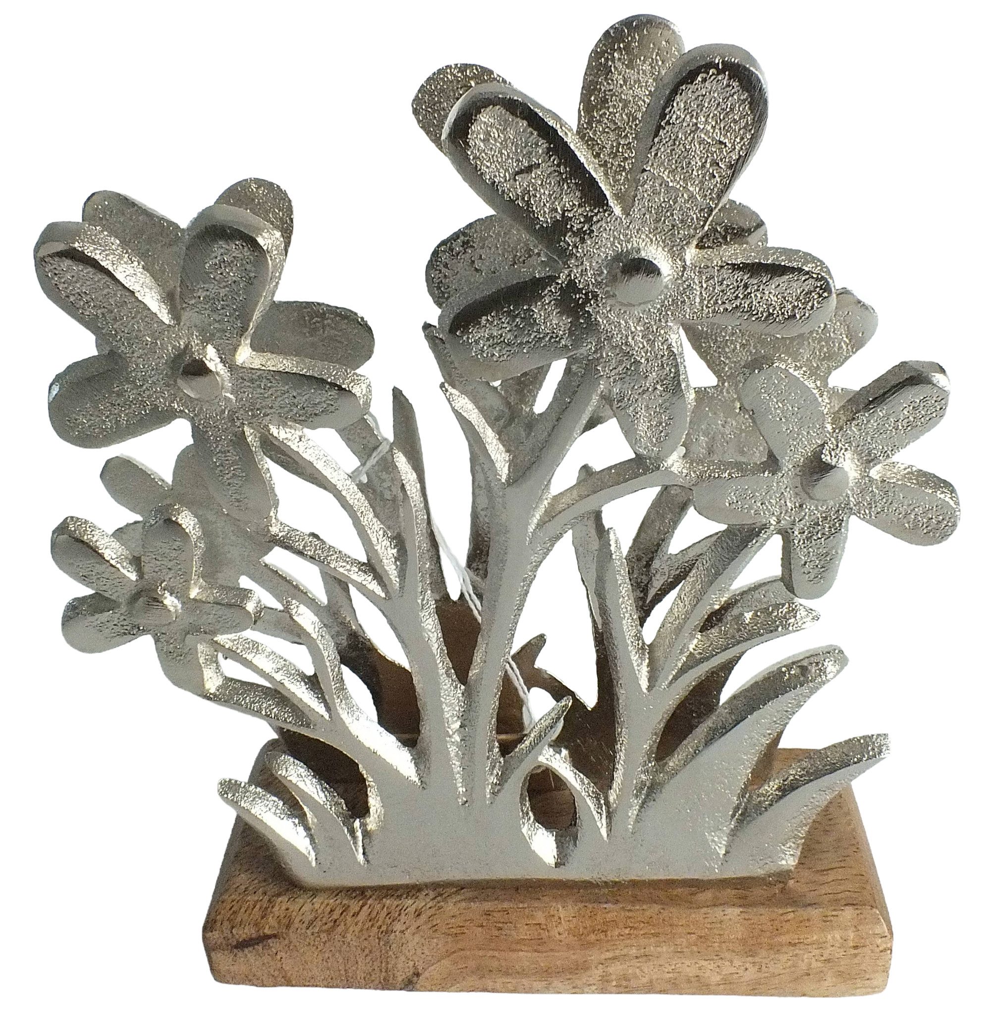 Ambiente® Serviettenhalter Sweet Serenity, Metall, (1-tlg., 1-teilig), Serviettenhalter Mangoholz & Metall ca.16x6x16cm