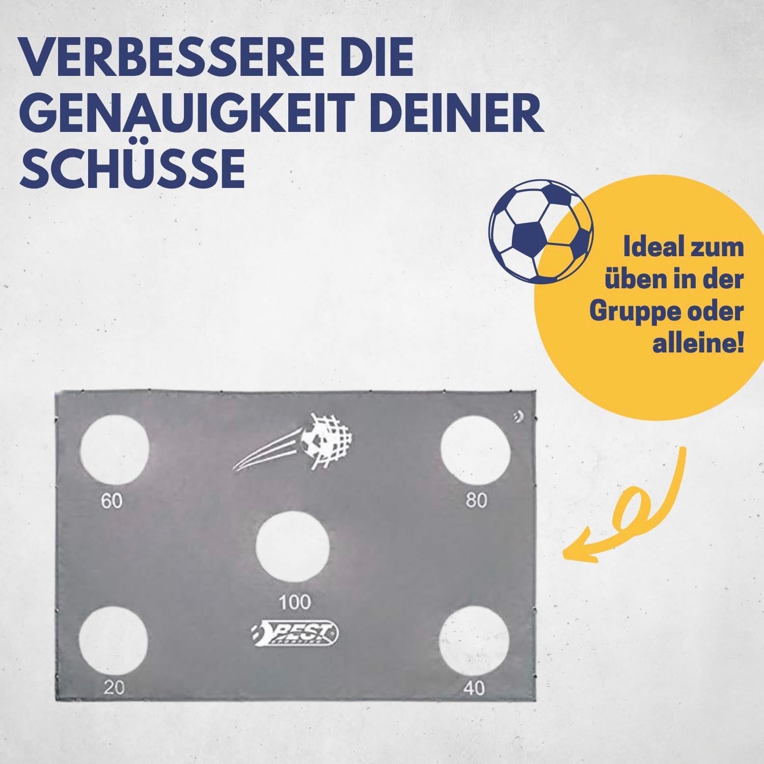 Best Sporting Fußballtor Torwand 280er mit 5 Schußlöchern – Bild 3 von 5