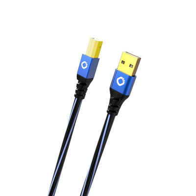 Oehlbach USB Plus B USB 2.0 Kabel Typ A auf Typ B USB-Kabel, USB 2.0 Typ-A, USB 2.0 Typ-B (500 cm)