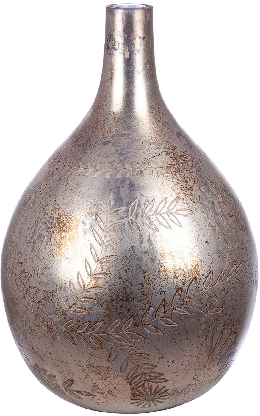 GILDE Bodenvase Vase Peso, grau H.56 cm (1 St)