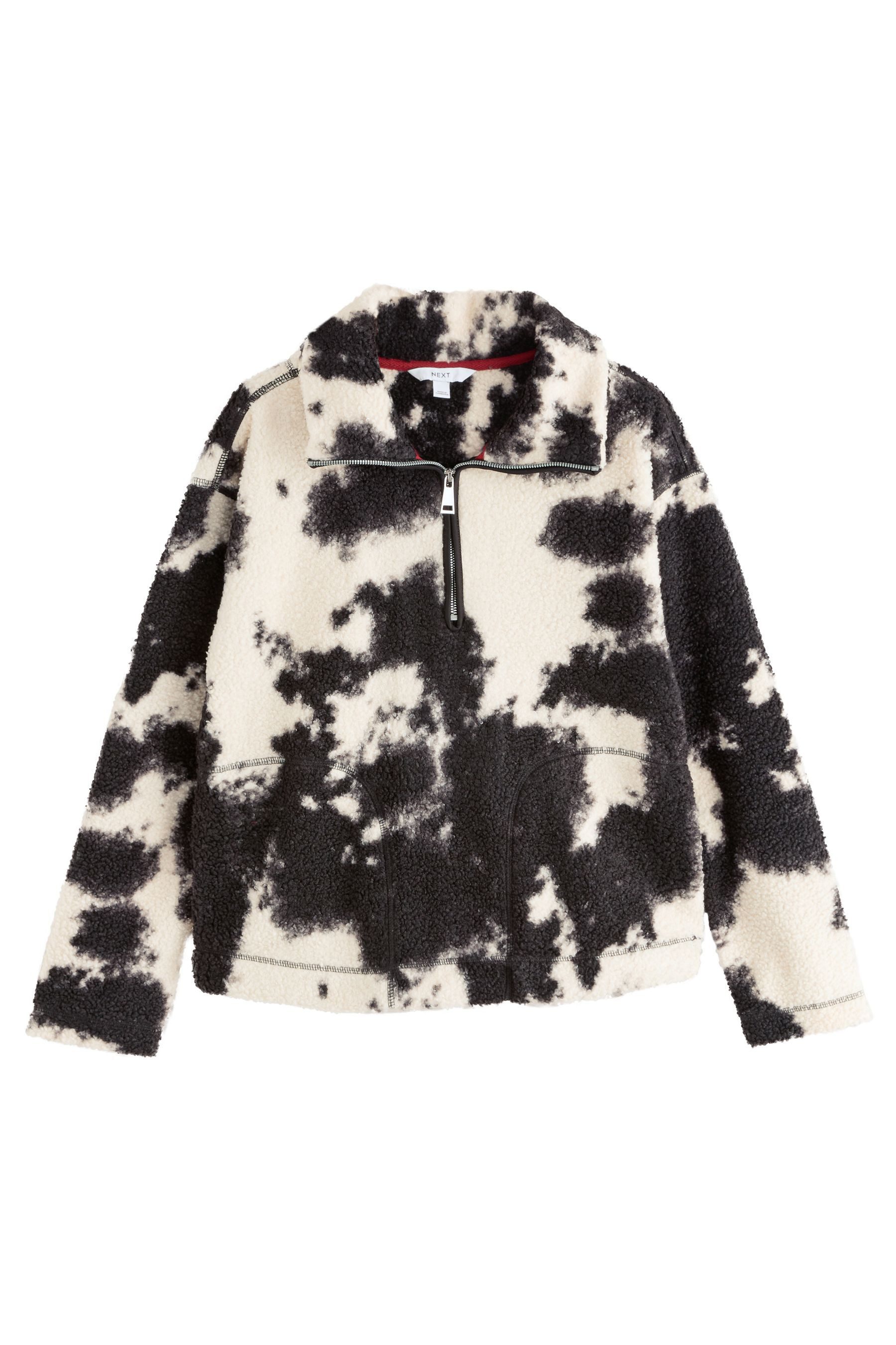 Next Fleecejacke Troyer aus Teddy-Borg, Kurzgröße günstig online kaufen