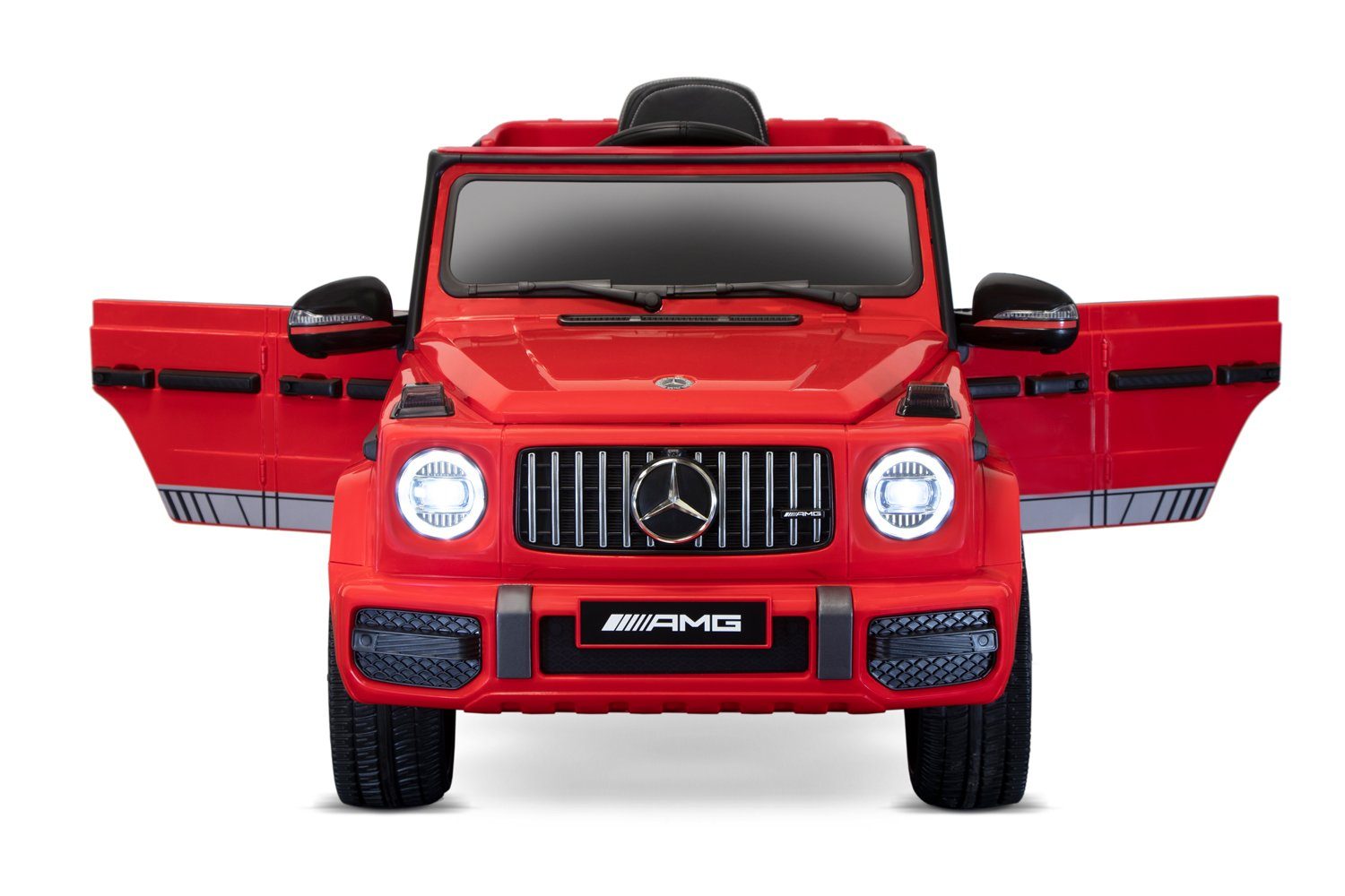 Kinderfahrzeug Kinder Kinderauto, Rot Akku Mercedes leer Transporthilfe ist, G63 Elektro-Kinderauto G55 Elektro falls Kidix 2x35W Softanlauf mal AMG