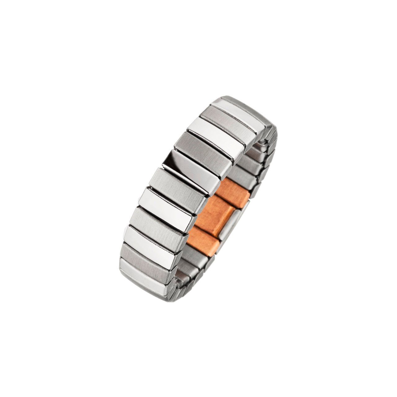 MAGNETIX WELLNESS Fingerring Flexibler Magnetring im Matt-Glanz-Design