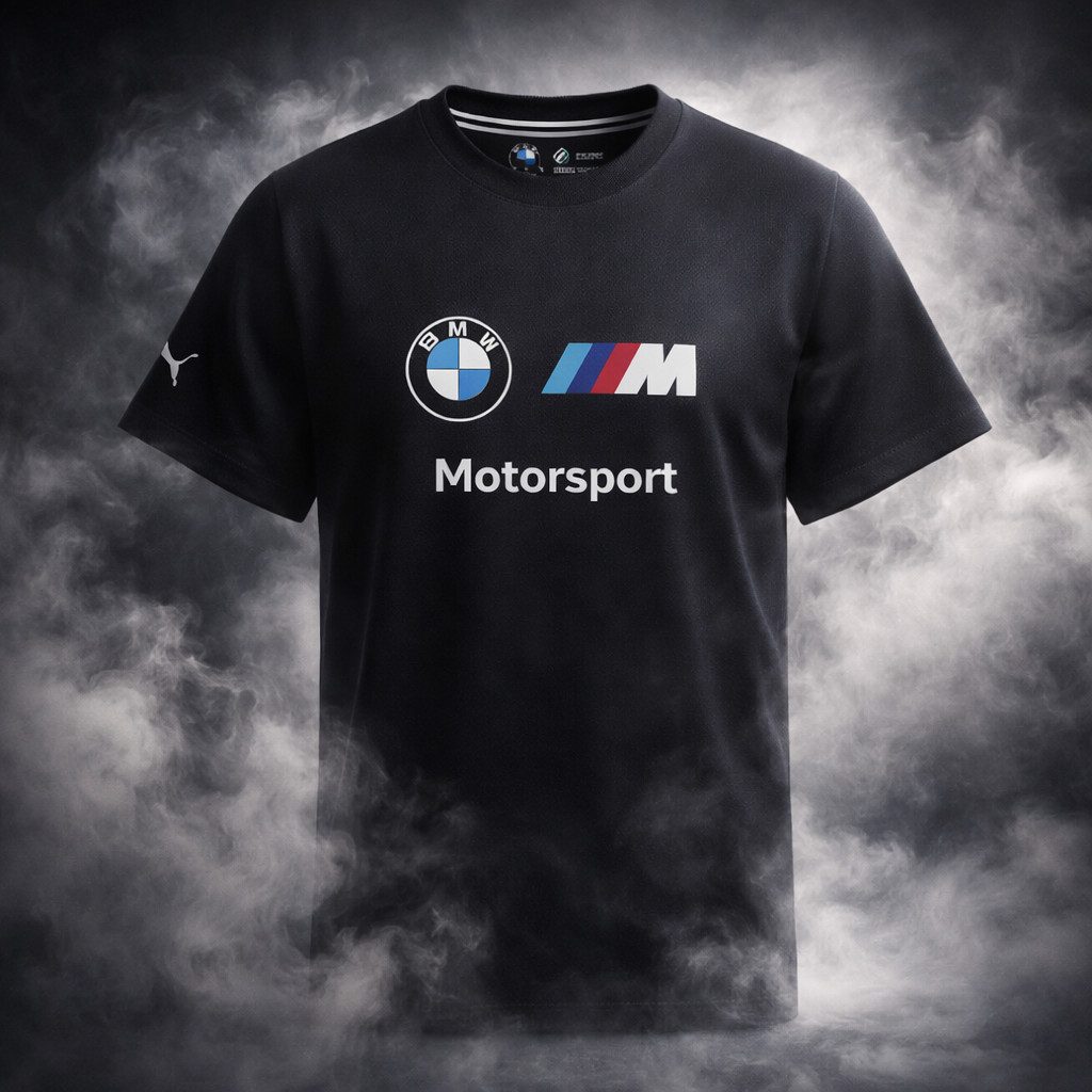 BMW T-Shirt BMW MMS ESS Logo Tee Herren T-Shirt Motorsport Schwarz