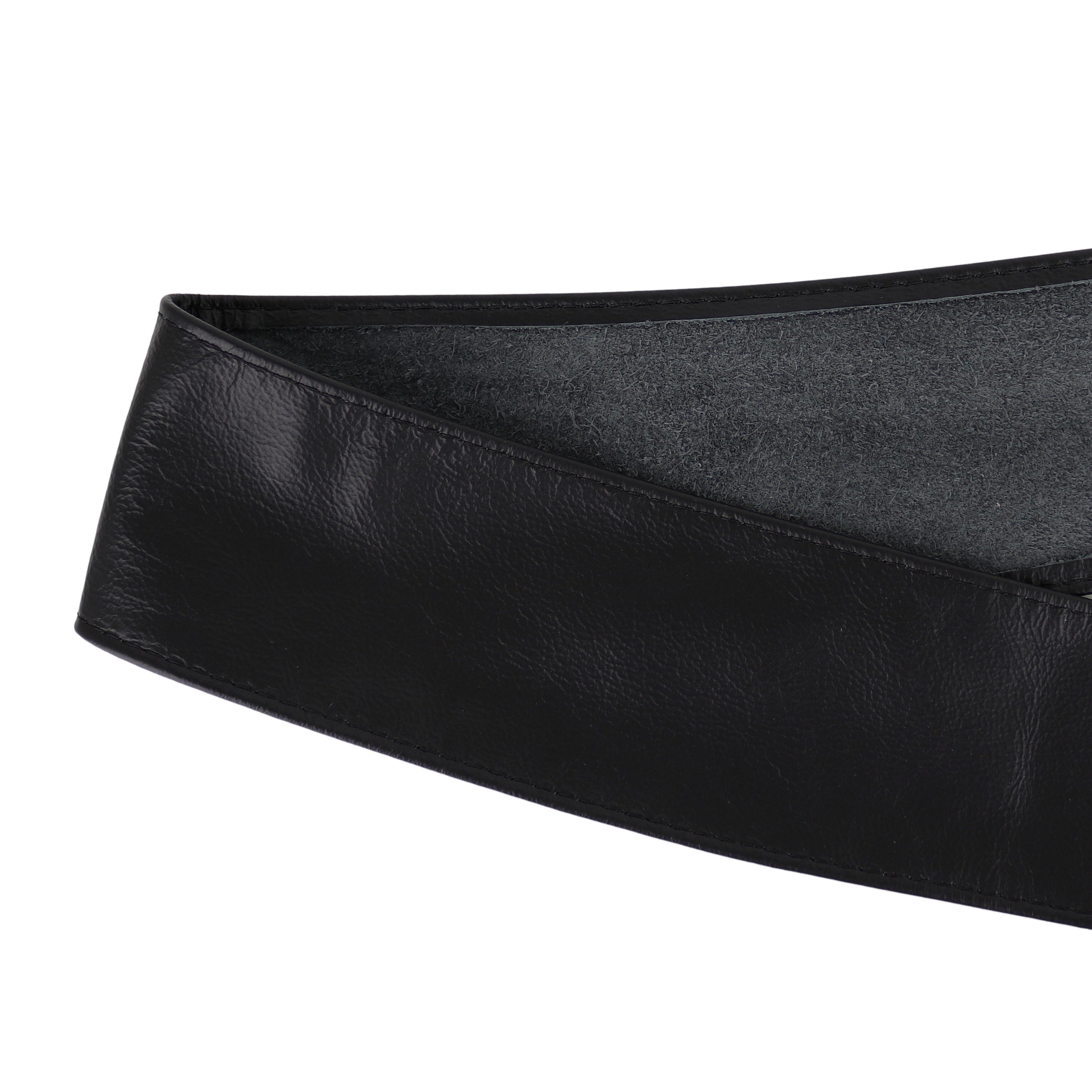 MIRROSI Taillengürtel Wickelgürtel aus Echtleder, Schleife mit breitem Bund (mit breitem Bund zum Wickeln, 7cm Breit, 265cm lang) OBi Gürtel, Bindegürtel, Schnü – Bild 4 von 5