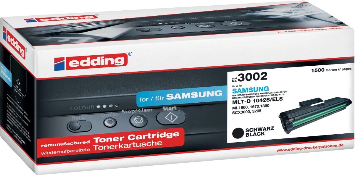 edding Tonerpatrone Toner kompatibel mit Samsung MLT-D 1042S/ELS black