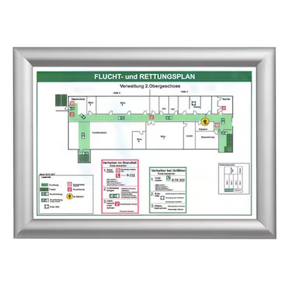 Showdown Displays Bilderrahmen Showdown® Displays Klapprahmen silber 24,1 x 32,8 cm