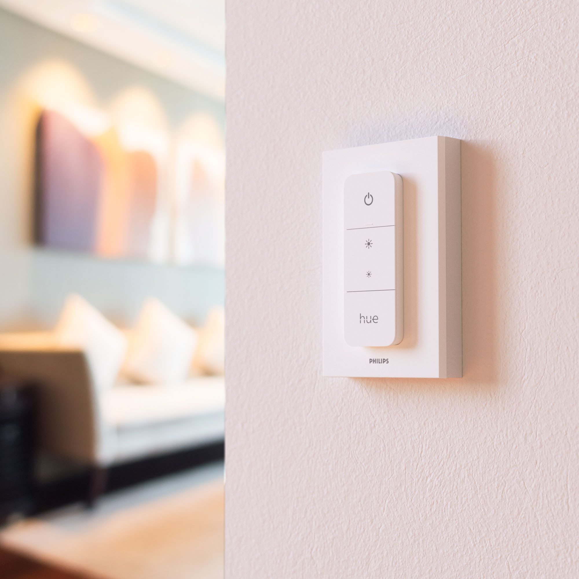 Mobilefox Lichtschalter Lichtschalter Abdeckung passend für Philips Hue Dimmer Switch V2