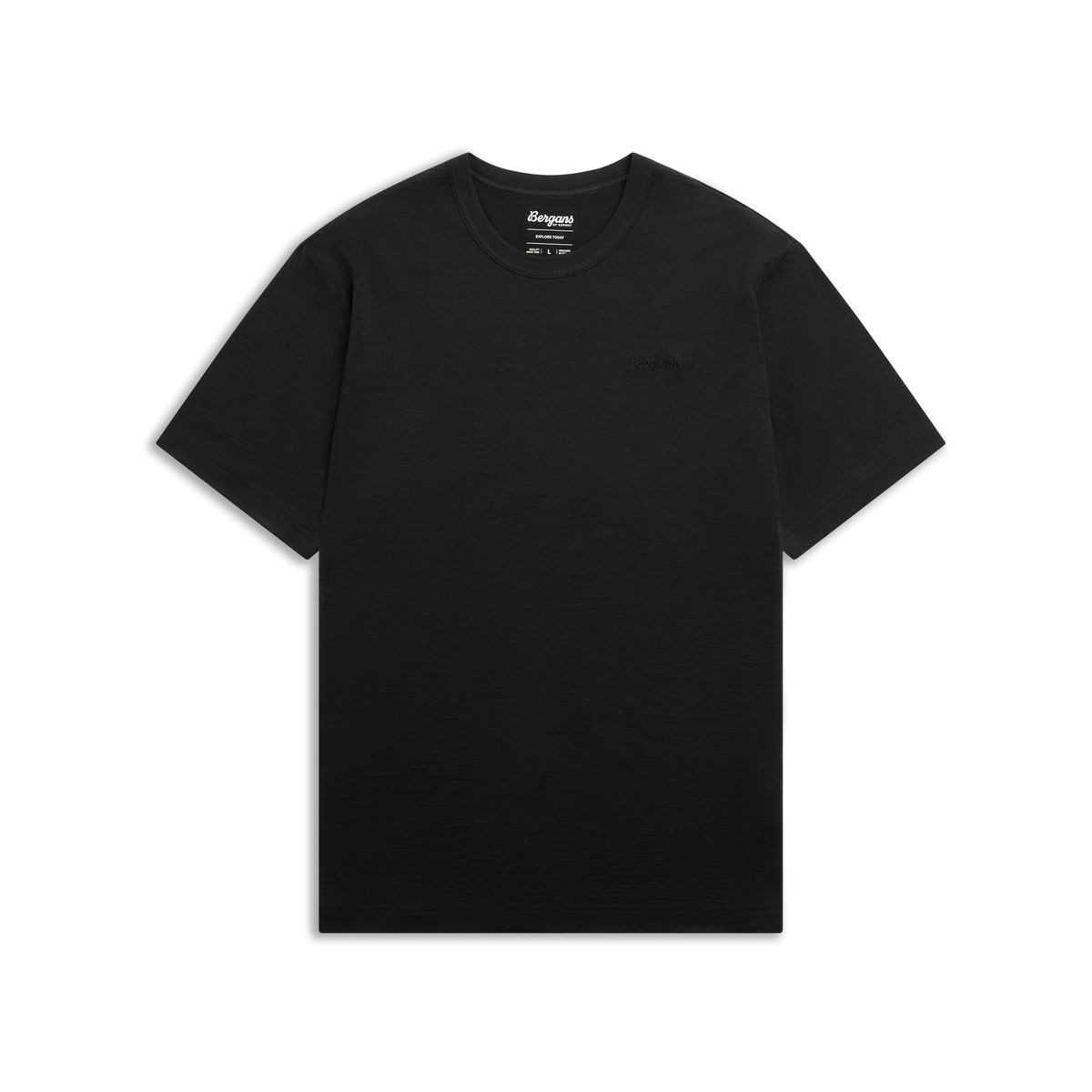 Bergans Kurzarmshirt Logo Merino Tee Men Hochwertiges, temperaturregulierendes T-Shirt aus Merinowolle und