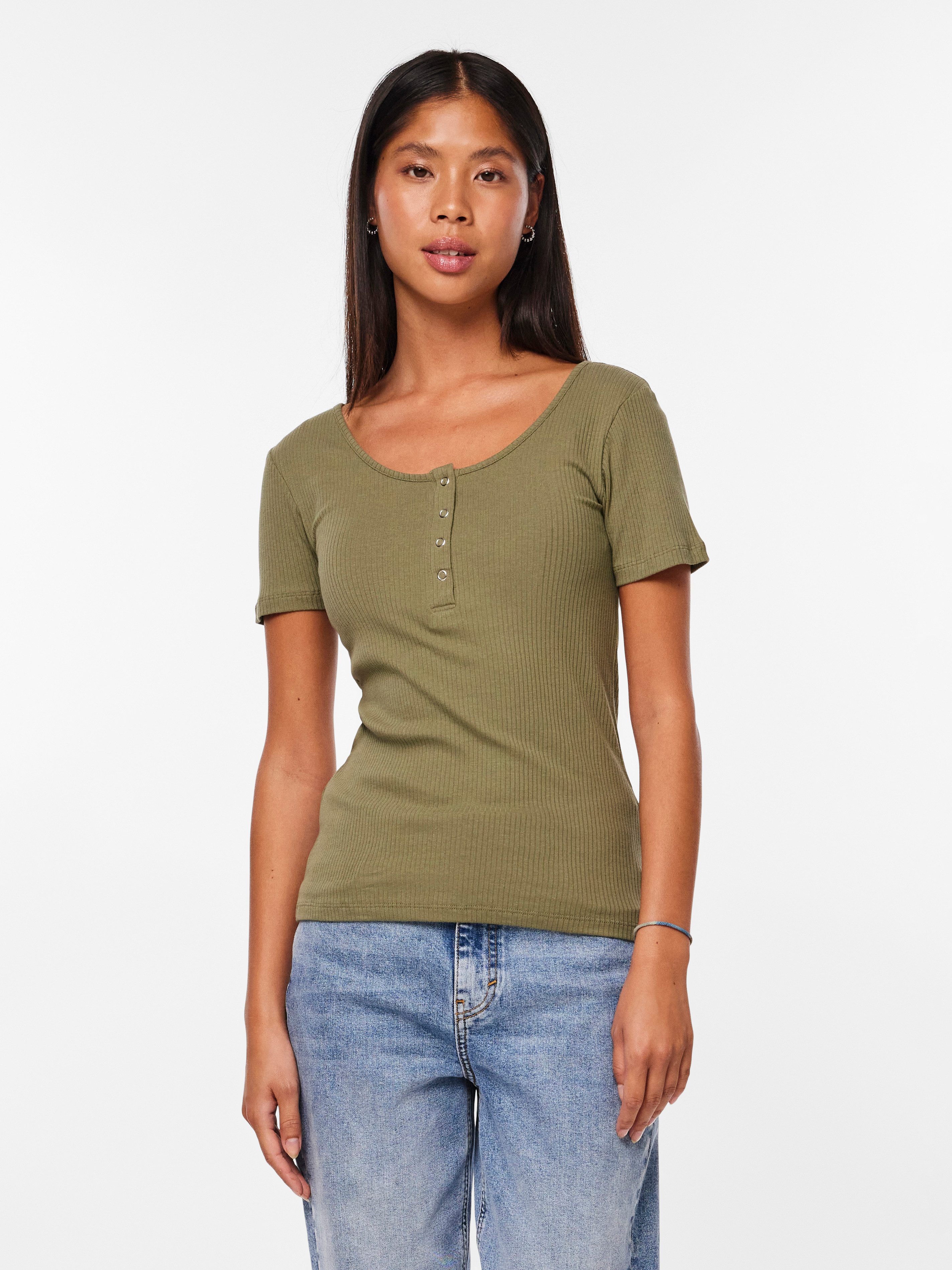 Kurzarmshirt PCKITTE SS TOP NOOS BC