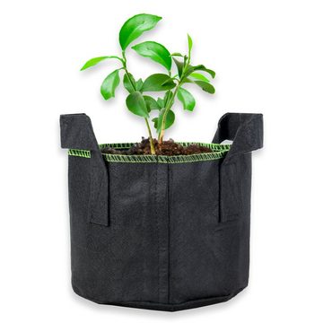 Schramm Pflanzkübel Schramm® 3 Stück Pflanzsäcke aus Filz 3,5 Liter Pflanzsack Garten Sack Vlies zum Bepflanzen Pflanzgefäß