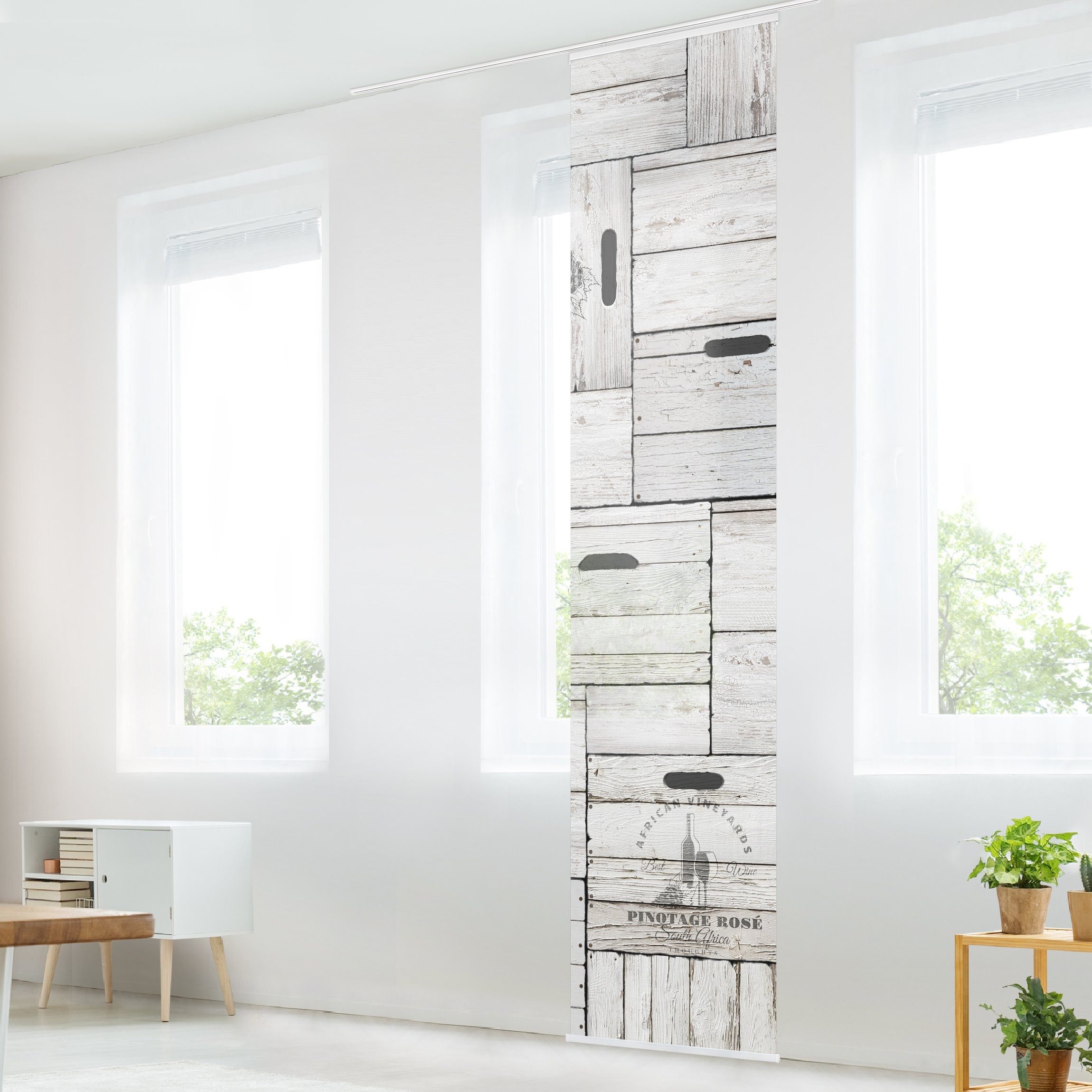 Bilderdepot24 Schiebegardine modern Flächenvorhang blickdicht Shabby günstig online kaufen