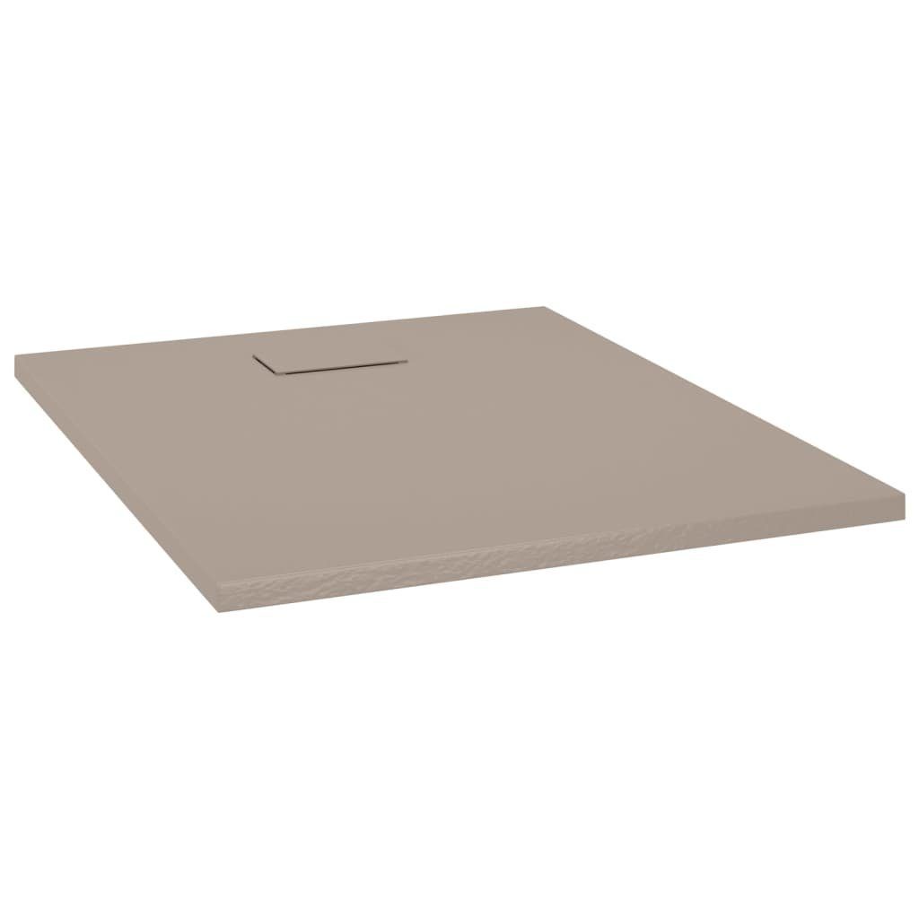 vidaXL Duschwanne 100 x 80 cm Duschwanne SMC Kunststoff faserverstärkt Braun 100x80 cm, Rechteck