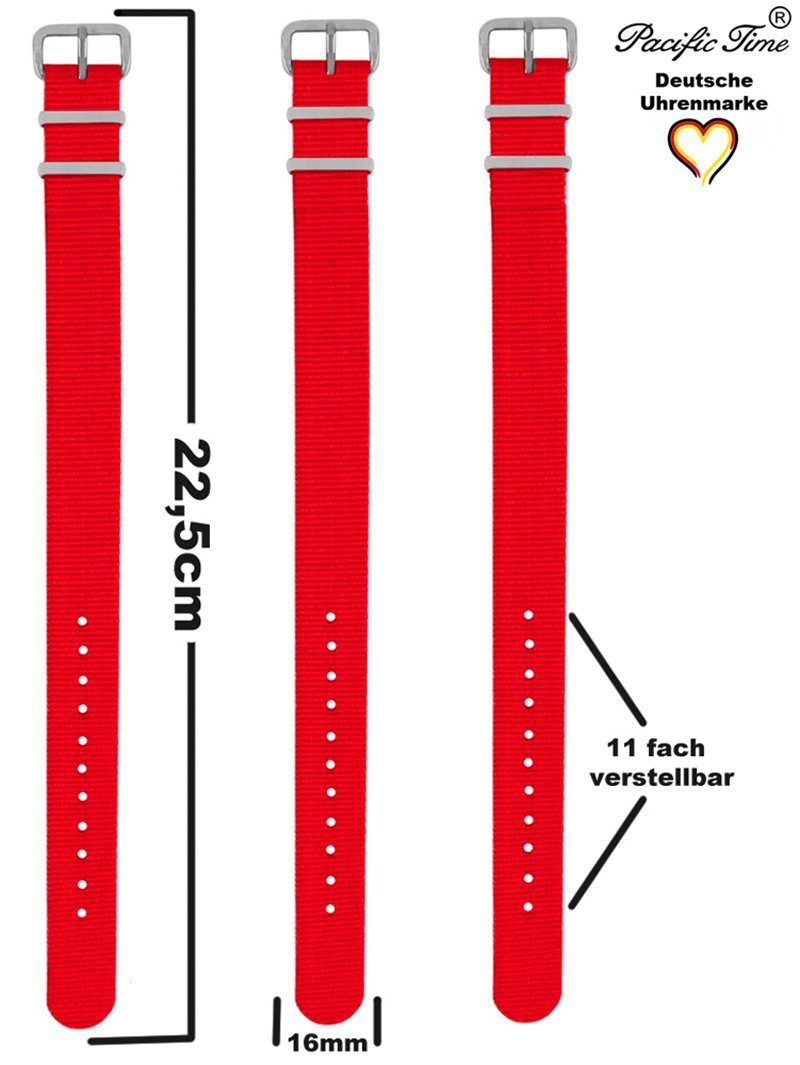 Pacific Time Quarzuhr Kinder Armbanduhr First Lernuhr Wechselarmband, Mix und Match Design - Gratis Versand – Bild 5 von 5