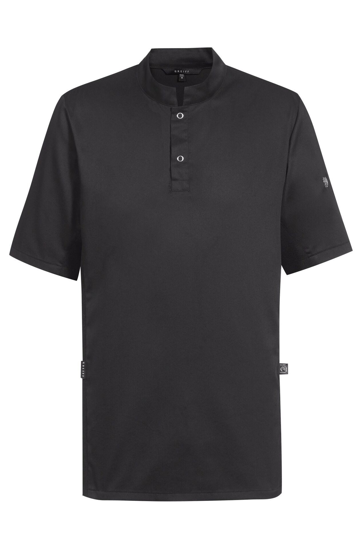 Kochjacke Greiff GASTRO-MODA Cuisine Herren Kochshirt Kurz Regular Schwarz