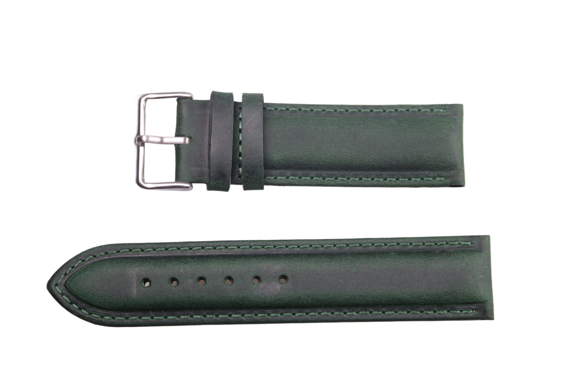 Eichmüller Uhrenring Uhrenband aus Leder in Grün 22 mm, (2-tlg), Echt Leder