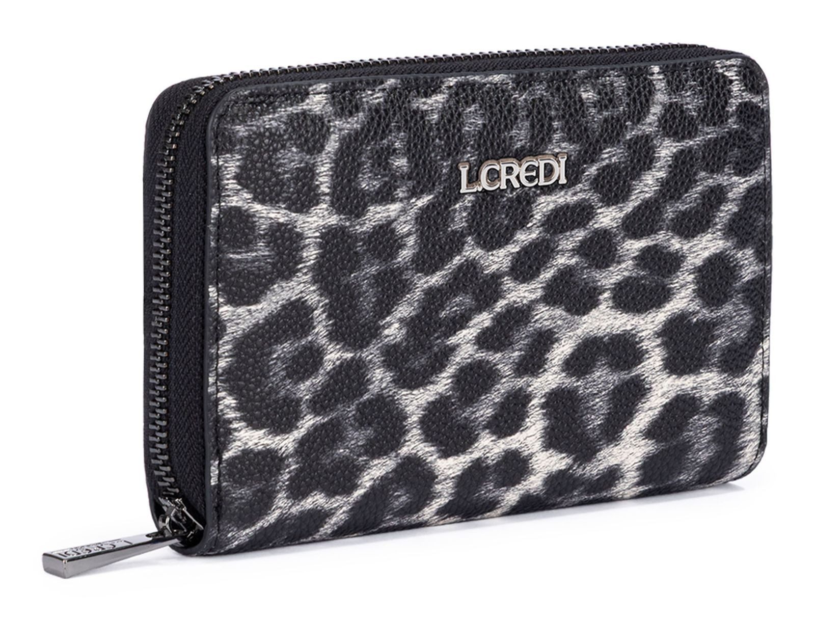 L. CREDI Geldbörse Zip Around Wallet, mit RFID-Blocker Schutz