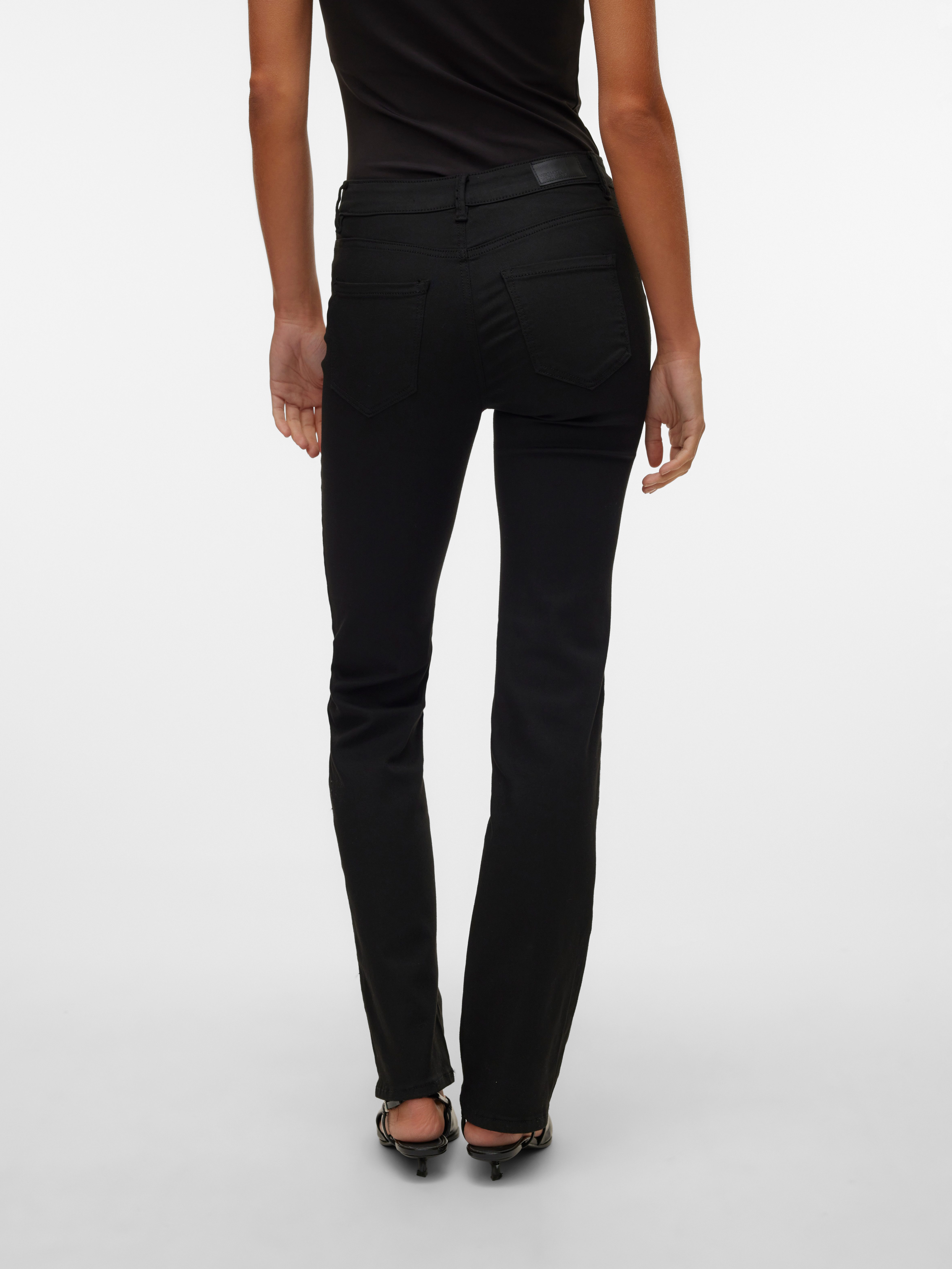 Vero Moda Straight-Jeans VMFLASH MR STRAIGHT JEANS LI140 GA NOOS Materialmix, regular waist, straight fit