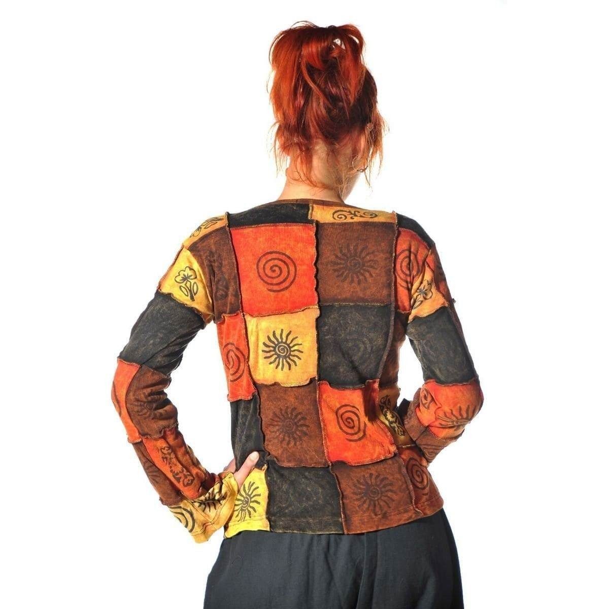 SIMANDRA Rundhalspullover Asha Sweatshirt (1-tlg) Patchwork günstig online kaufen