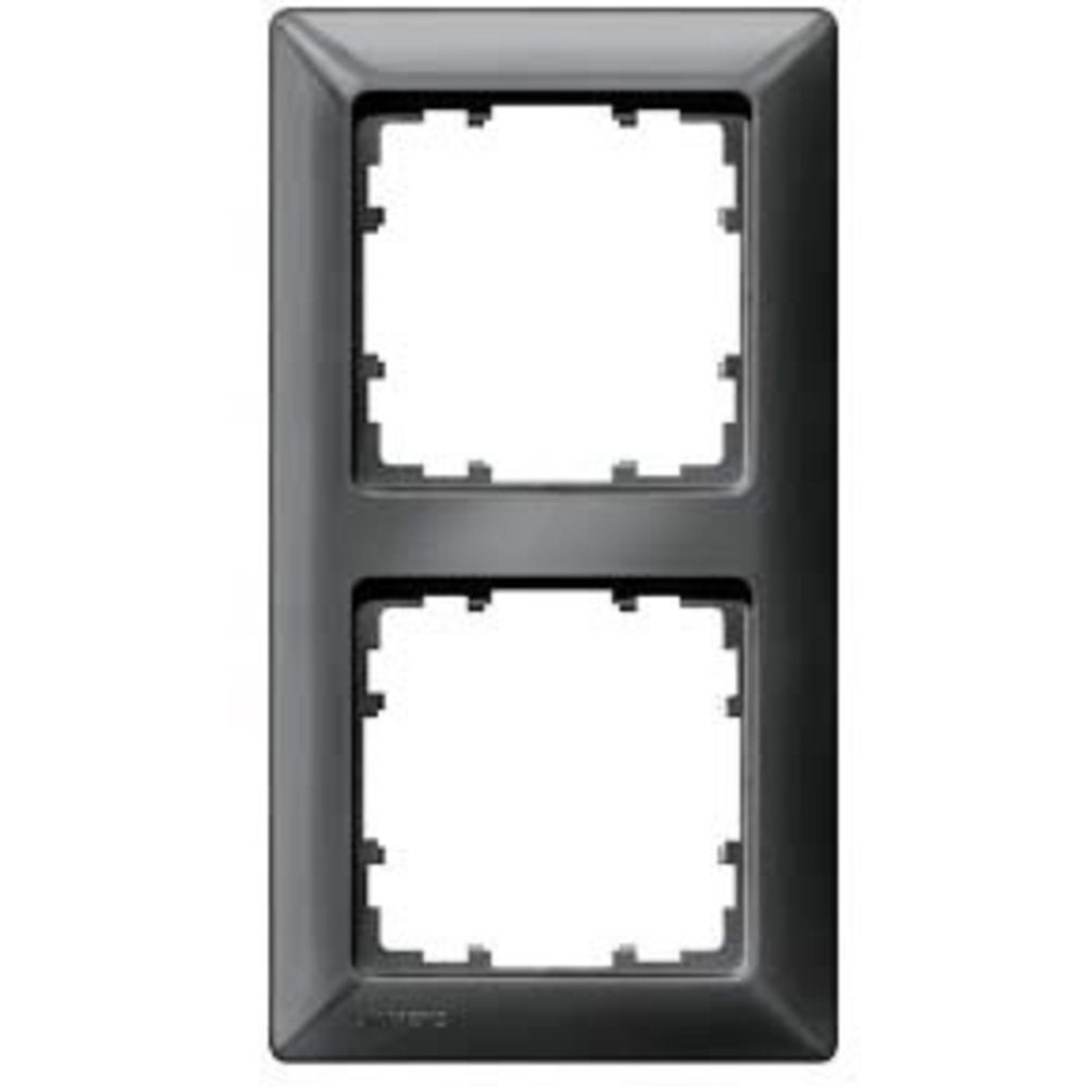SIEMENS Steckdose Siemens Schalterprogramm 2fach Rahmen Delta Carbon 5TG25526 1 St.