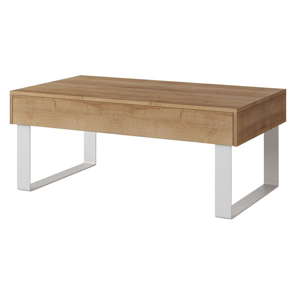 Lomadox Couchtisch CAIRNS-132, in Eiche Nb., Modern, grifflos