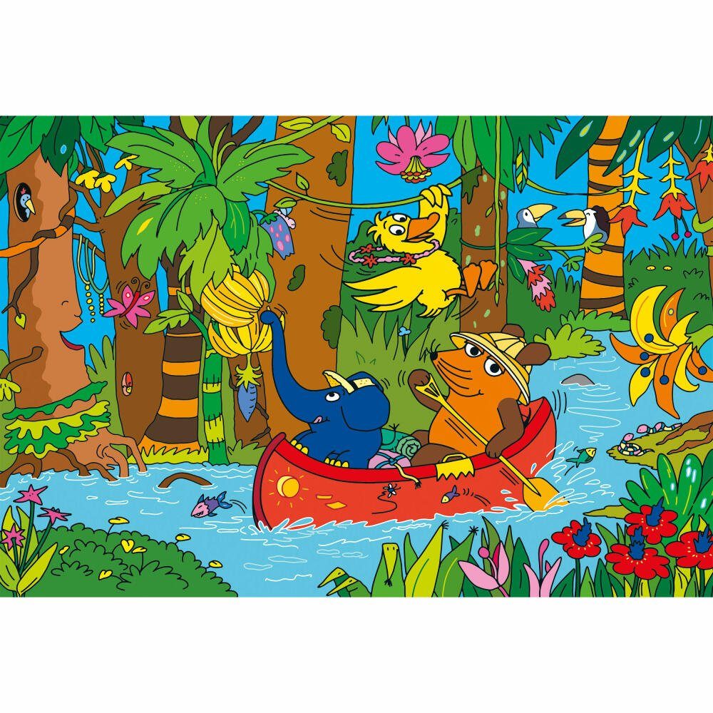 Schmidt Spiele Puzzle Die Maus Im Dschungel, 100 Puzzleteile