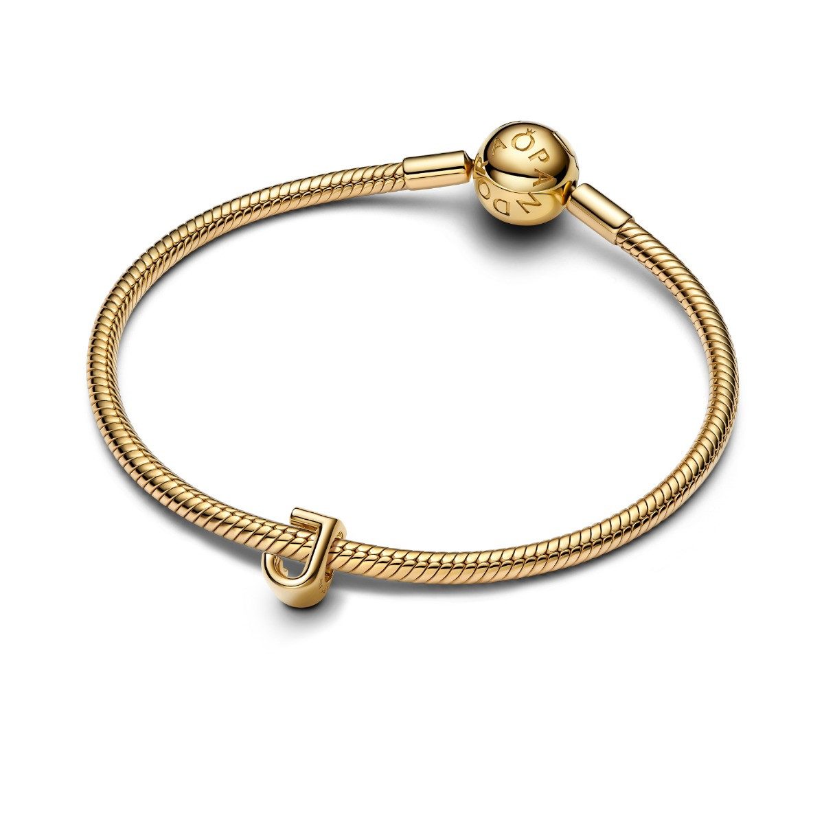 Pandora Charm Buchstabe Pandora Charm Damen Buchstabe J Alphabet 14 Karat Vergoldet 763956C00 – Bild 3 von 5