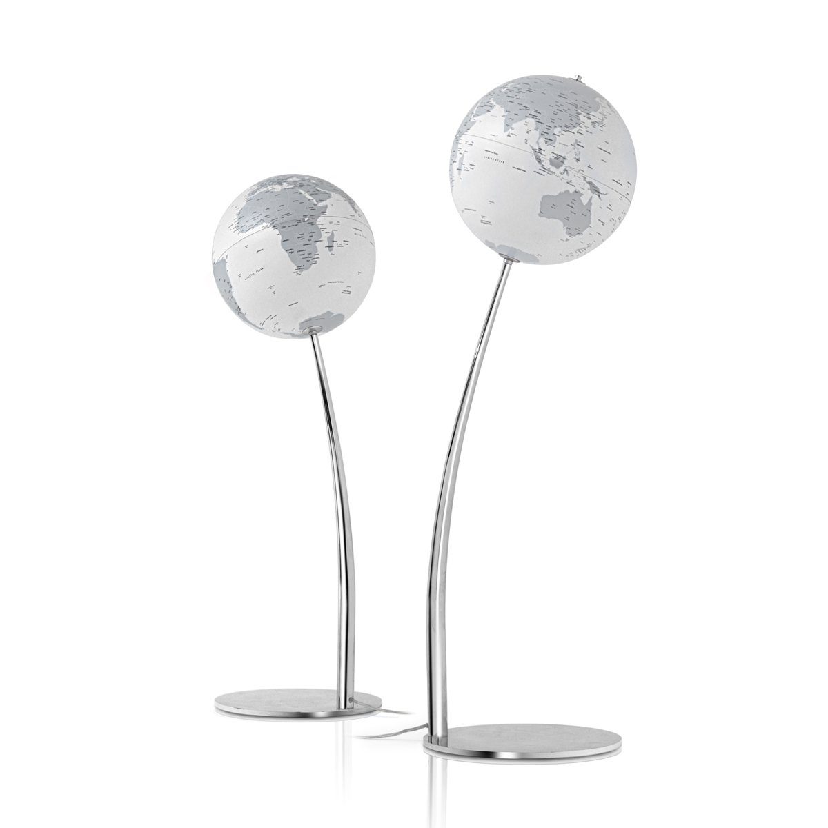 Räthgloben Globus Stand Globus STEM REFLECTION 110cm, Beschriftung in englischer Sprache, beleuchtet