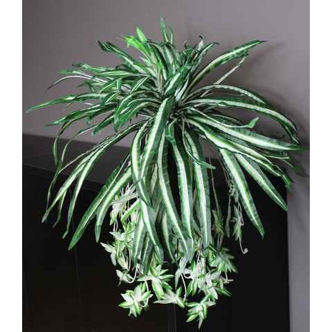 Künstliche Zimmerpflanze künstliche Schlangenpflanze mit Hänge-Elemente Topfpflanze Schlangenpflanze, Arnusa, Höhe 30 cm
