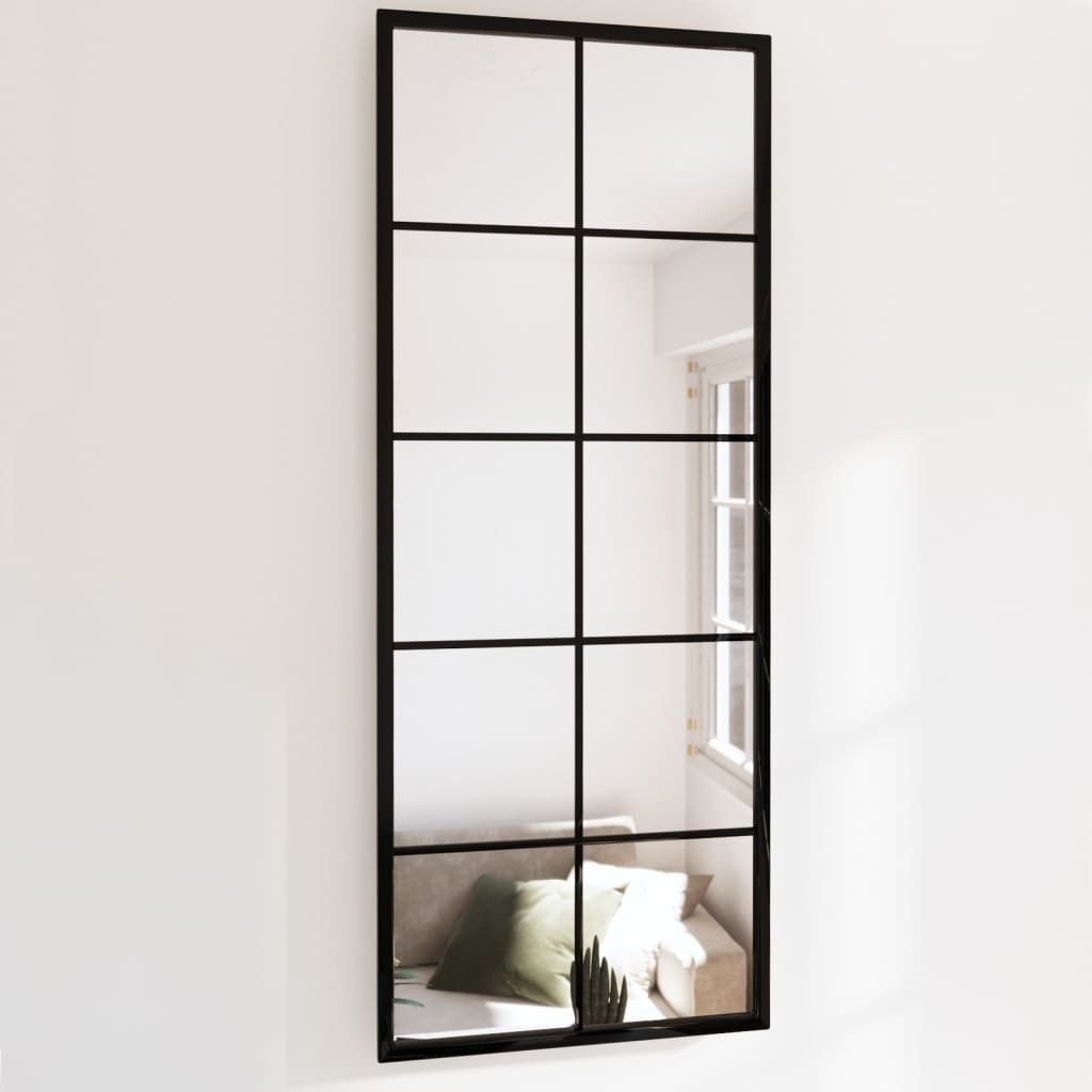 furnicato Wandspiegel Schwarz 100x40 cm Metall günstig online kaufen