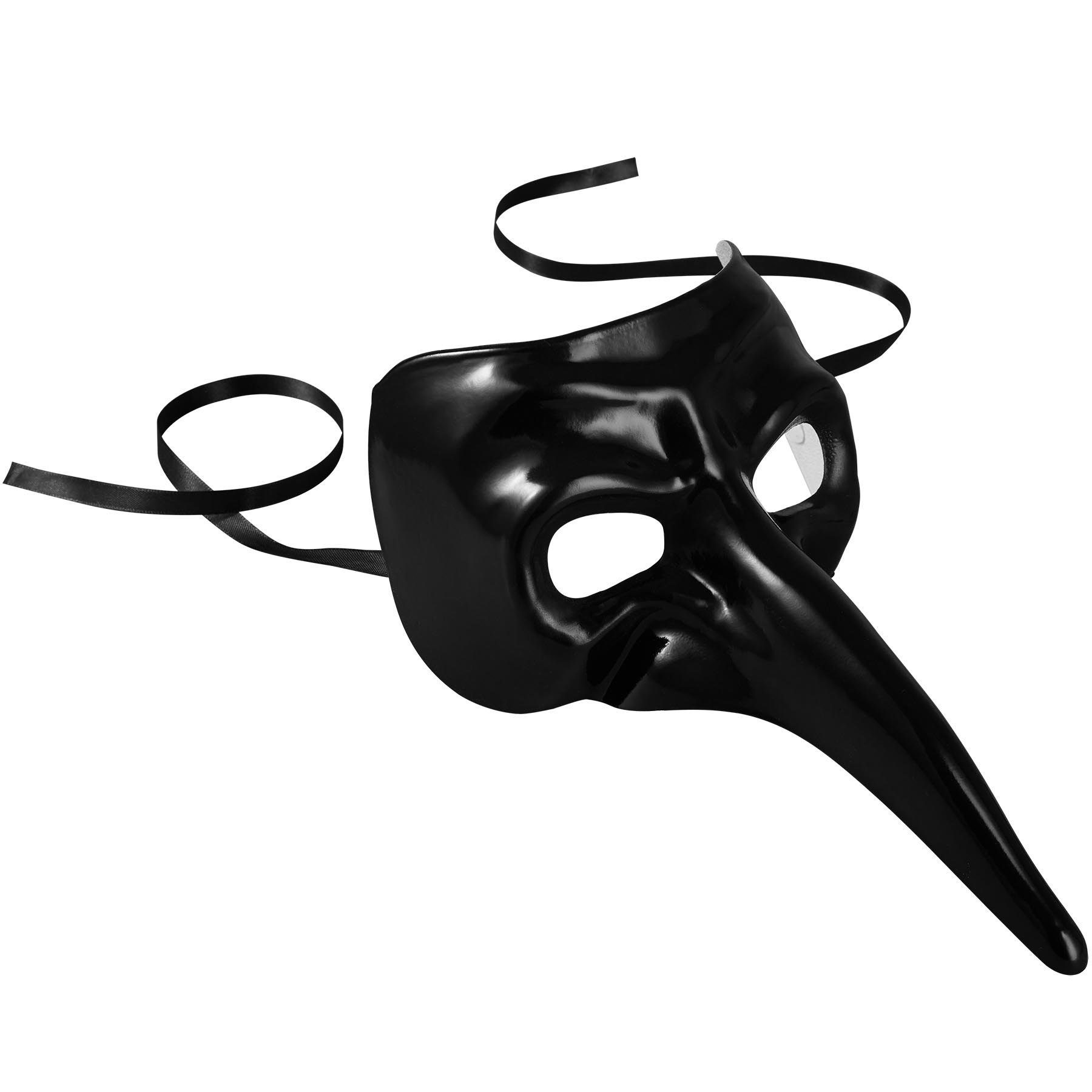 dressforfun Kostüm Faschingskleidung, auch Maskeradenverkleidung, in der Farbe schwarz, Ca. 100 g, Maße (BxH): ca. 18 x 12,5 cm/Länge der Nase: ca. 19 cm