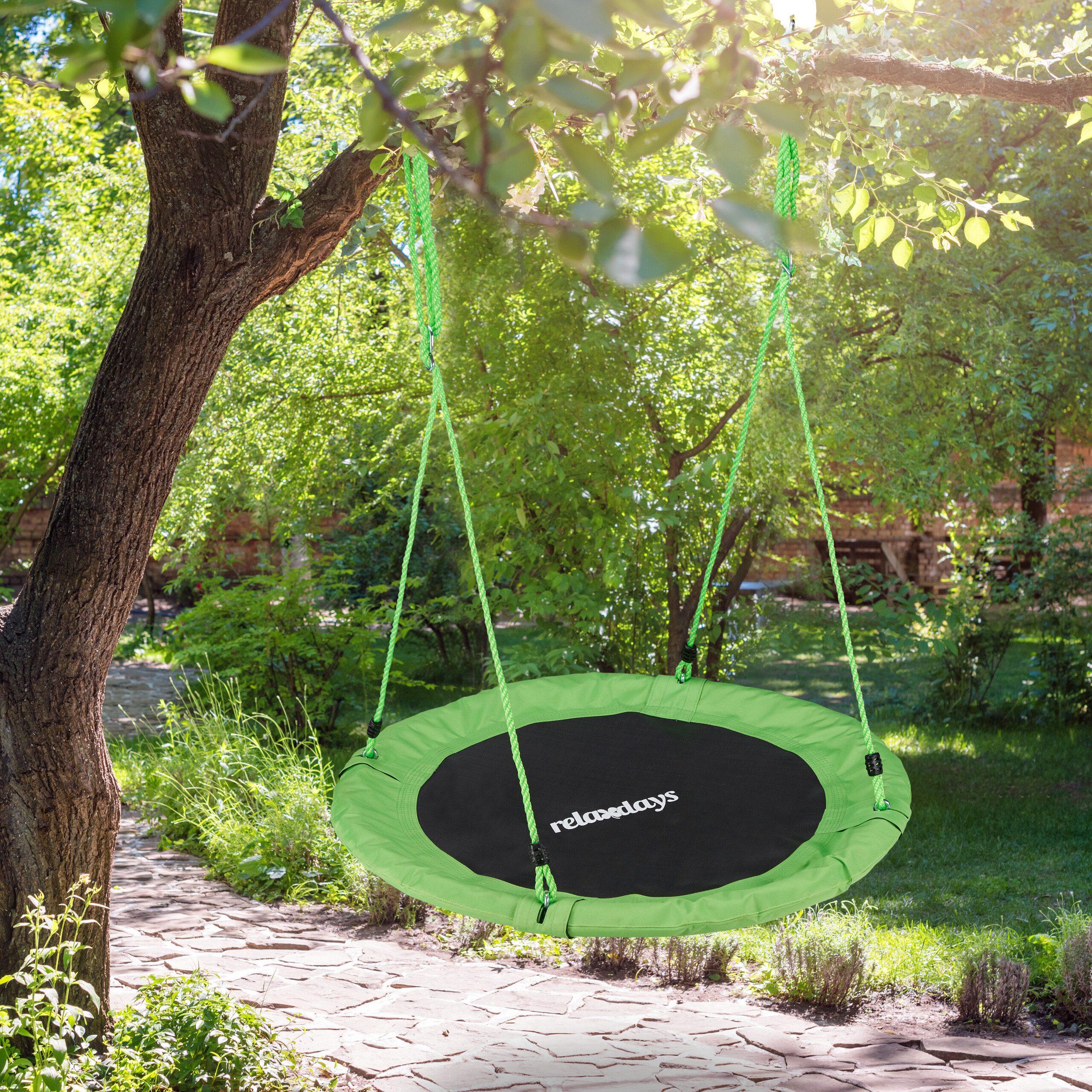 relaxdays Nestschaukel 90 cm, Grün günstig online kaufen