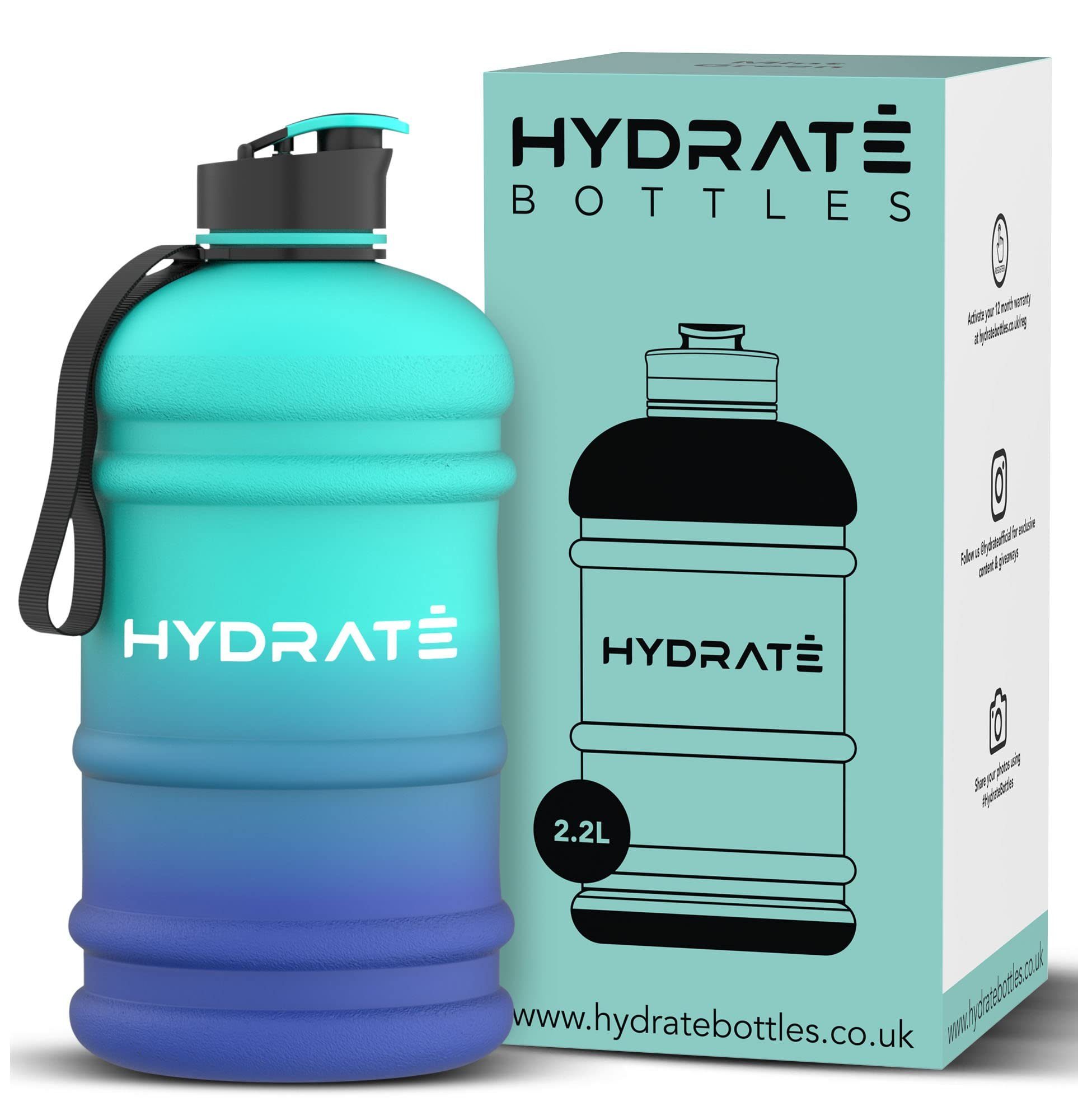 Hydrate Bottles Trinkflasche, Blaue Lagune 2.2 Litre Kunststoff