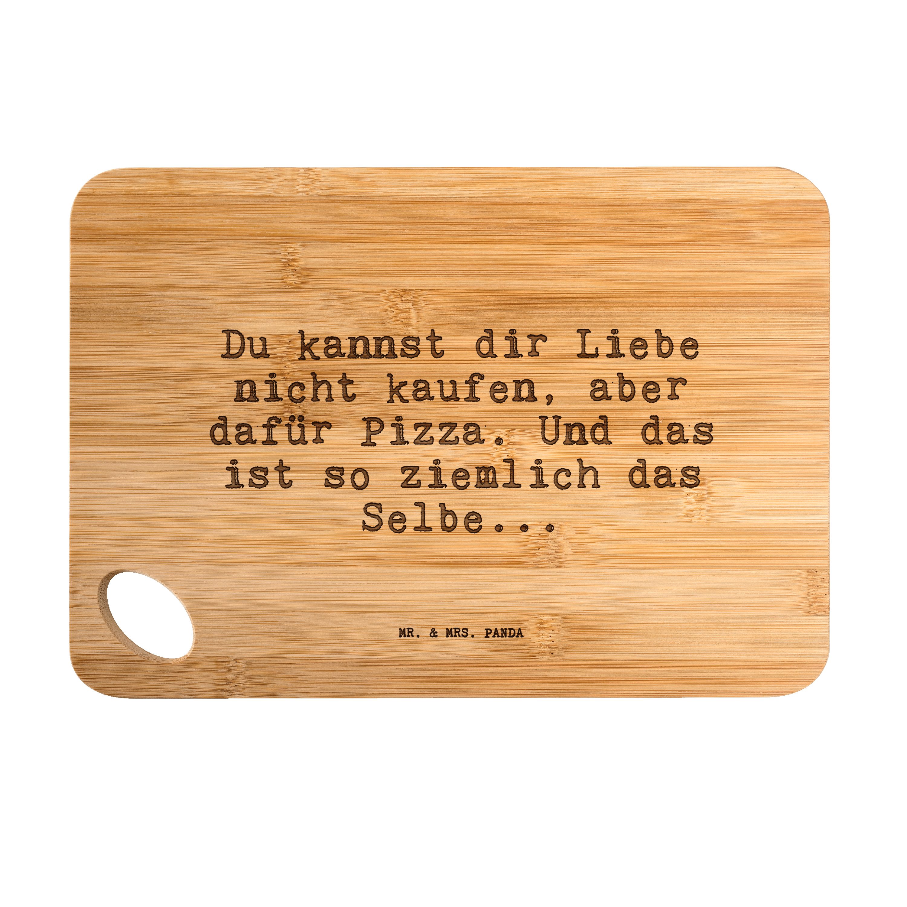 Mr. & Mrs. Panda Servierbrett »Du kannst dir Liebe... Transparent